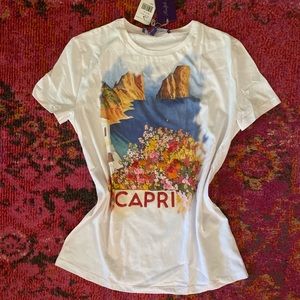 RALPH LAUREN COLLECTION | Capri Graphic Tee | S